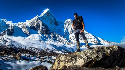 Ama dablam 6 812m.n.m - Pohled z osady Chhukhung